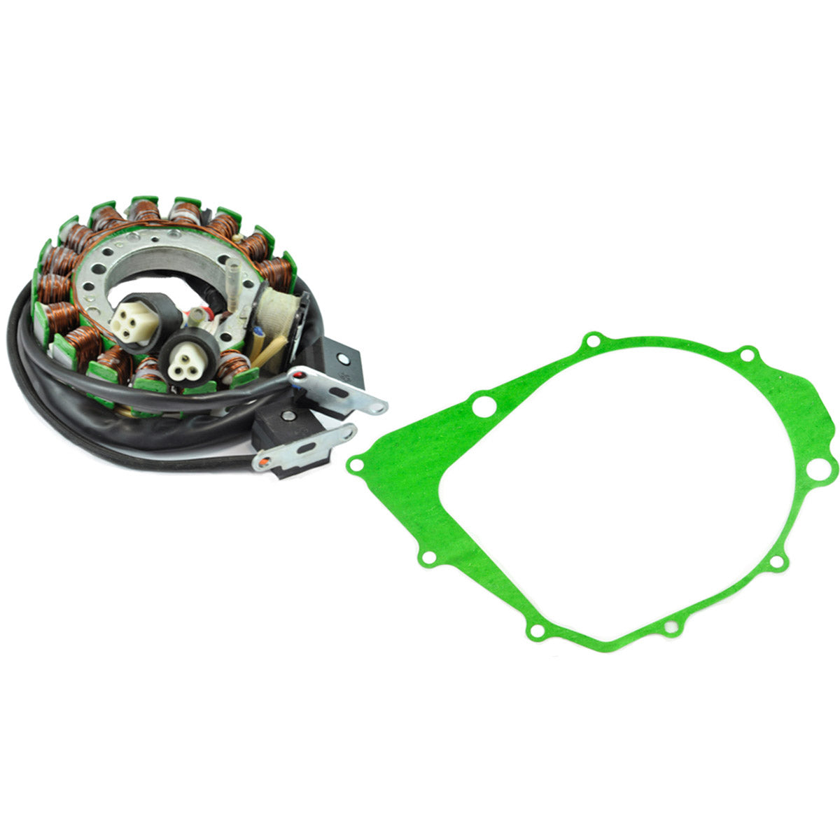 Stator + Stator Crankcase Cover Gasket for Yamaha YFM 350 Moto 4 YFP 350 Terrapro 1987-1989