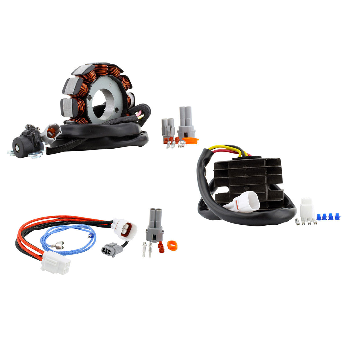 Kit High Output Stator 140 W + Voltage Regulator Rectifier for Yamaha YFZ 450 2004-09 | OEM# 5TG-81410-00-00