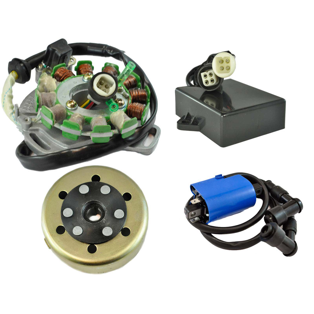 Kit Stator + Regulator + CDI + Coil + Flywheel for Yamaha YFZ 350 Banshee 1987-1994 | 2GU-85540-51-00 2GU-85510-50-00