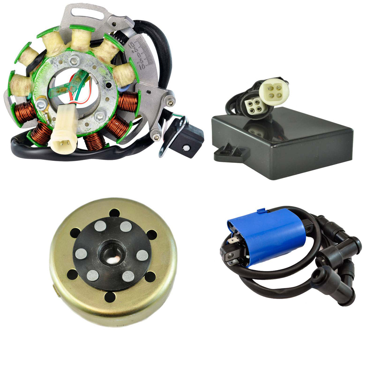 Kit Stator 100 W + CDI + Coil + Flywheel for Yamaha YFZ 350 Banshee 1987-1994 | # 2GU-85510-50-00 2GU-85550-50-00