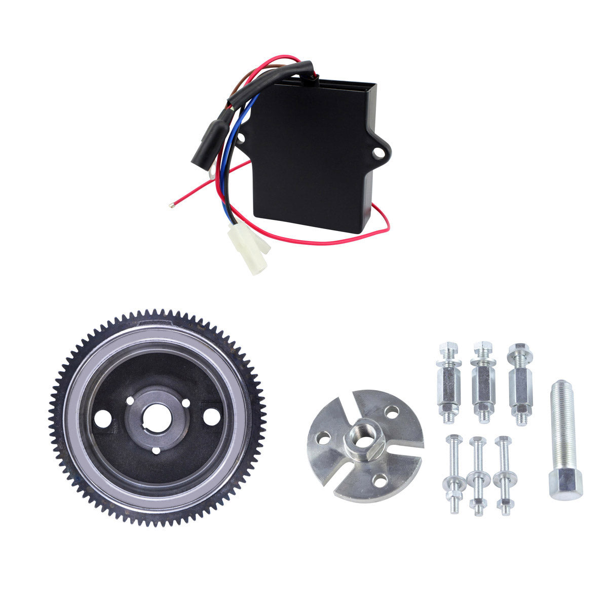 Kit Flywheel + Puller + Ignition Conversion for Polaris Sportsman Scrambler Magnum Big Boss Ranger 500 1997-2004