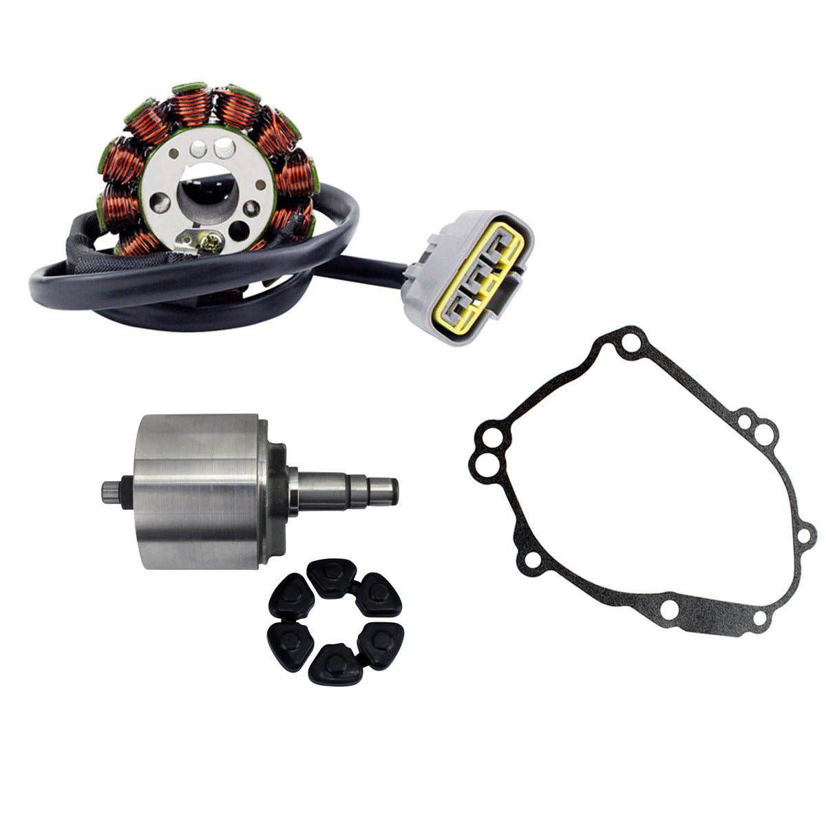 Stator + Flywheel + Gasket for Yamaha FZ1 / FZS1 | FZ8 800 | YZF R1 2004-2015 | OEM# 2SH-81450-00-00 / 2D1-81410-10-00