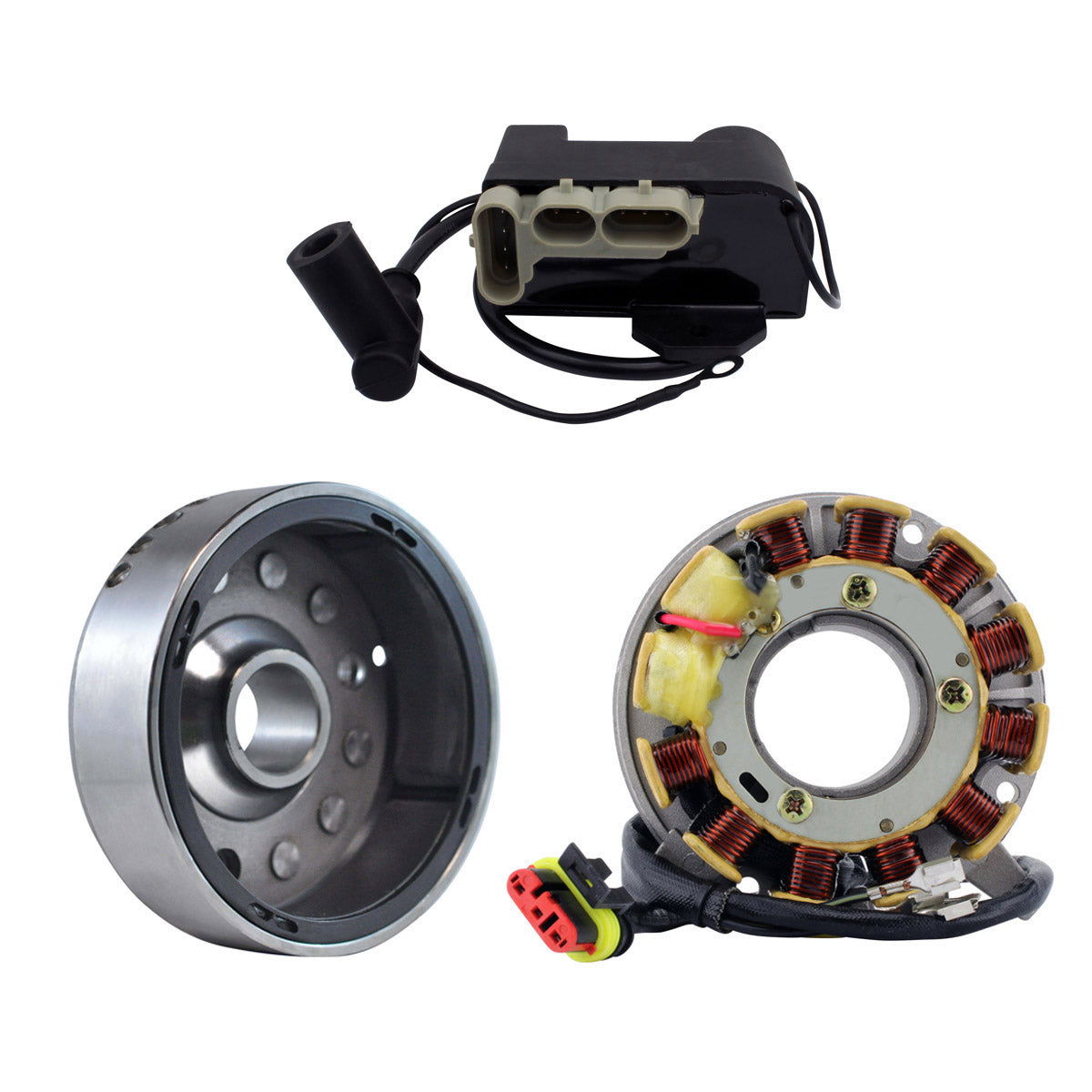 Stator + Flywheel + CDI Box Calibration Module fits on 1 cylinder for Ski-Doo Tundra 280 R 1998 2000 2002-2005