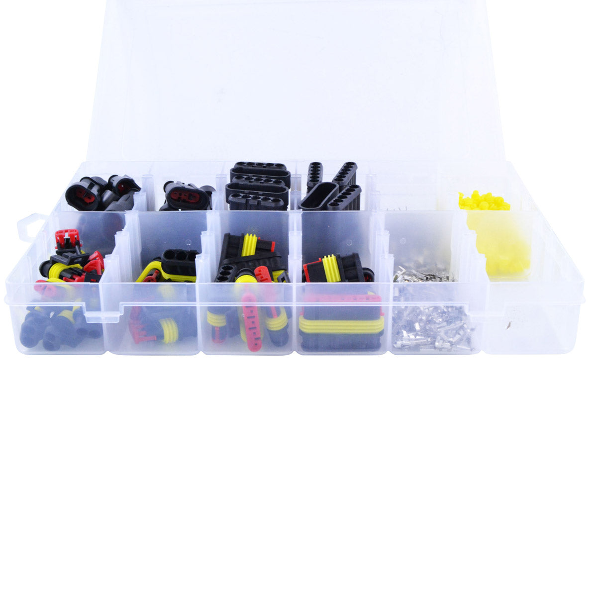 384 pcs Connector AMP Kit Replacement for TE Connectivity AMP Superseal 2-Way / 3-Way / 5-Way / 6-Way Superseal
