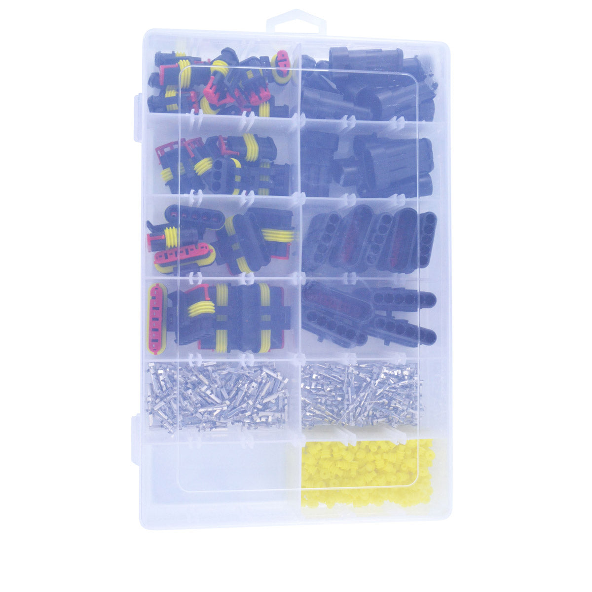 384 pcs Connector AMP Kit Replacement for TE Connectivity AMP Superseal 2-Way / 3-Way / 5-Way / 6-Way Superseal
