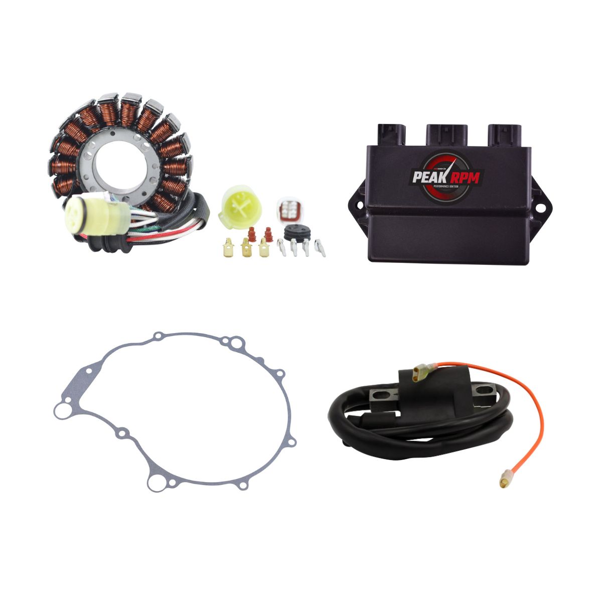Kit HO Stator + PeakRPM CDI + Coil + Cover Gasket for Yamaha YFM 660 Raptor 2002-2003