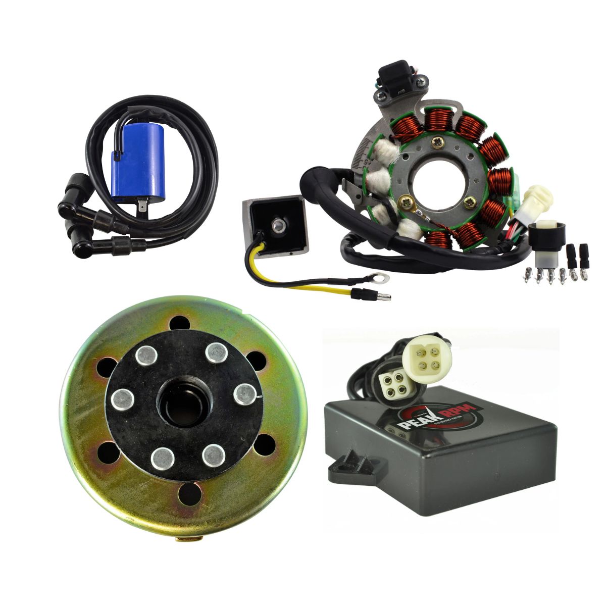 Kit Stator + Regulator + CDI + Coil + Flywheel for Yamaha YFZ 350 Banshee 1987-1994 | 2GU-85540-51-00 2GU-85510-50-00
