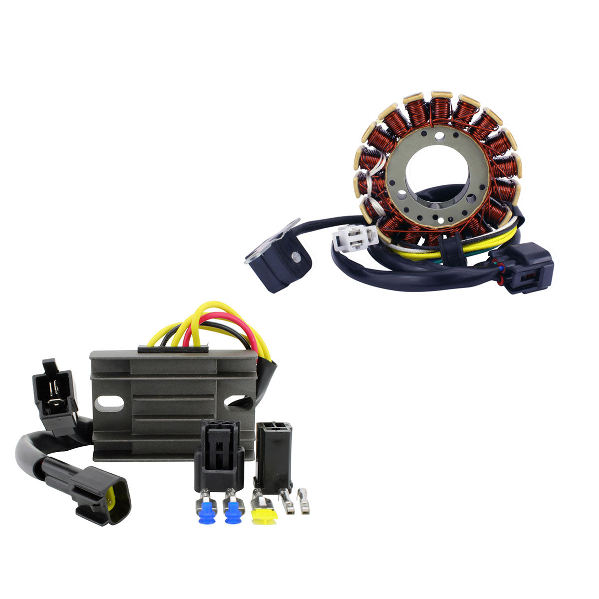 Kit Stator + Régulateur redresseur de tension pour Suzuki DRZ 250 400 / S / E Kawasaki KLX 400 2000-2016