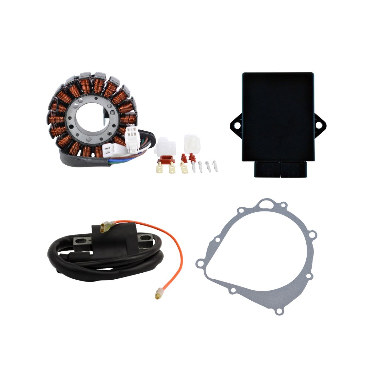 Stator + Boîtier électronique + Bobine d'allumage + Joint d'étanchéité pour Suzuki LTZ 400 Quadsport 2003 2004