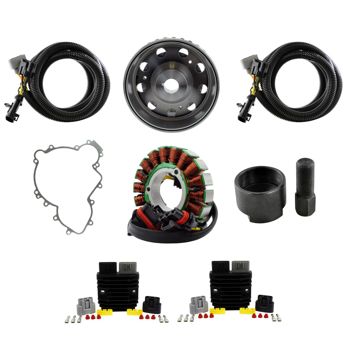 Stator SPLYT + Régulateur + Volant moteur 900W pour Polaris Ranger 1000 / RZR 900 XP Turbo 2018-2024 | OEM# 4012941