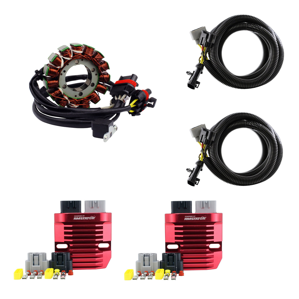 625W Stator SPLYT + Régulateur de tension SERIES pour Yamaha YXC / YXM 700 Viking | YXR Rhino 2008-2025 5B4-81410-00-00