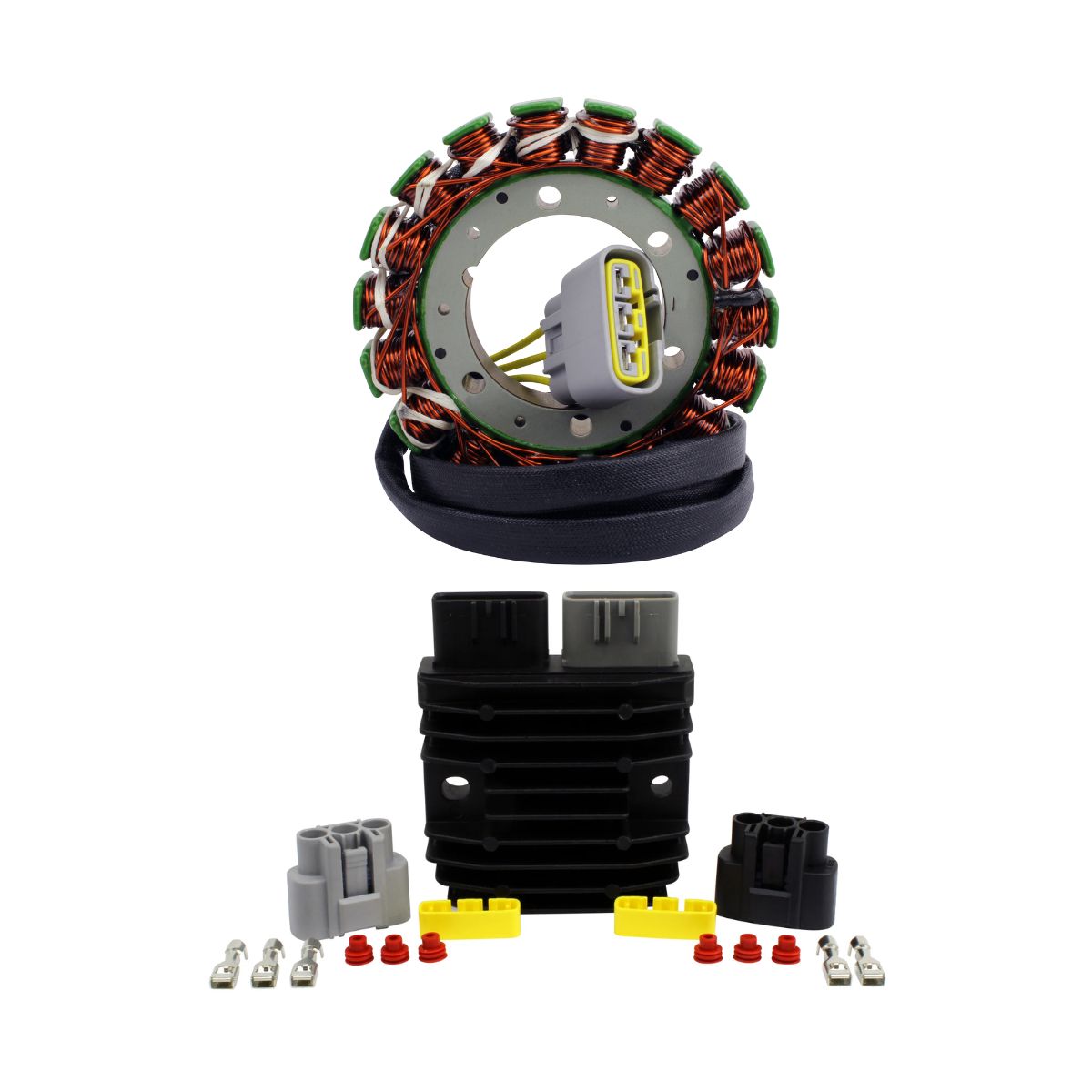 250W DC Upgrade Kit Stator + Series Regulator for Honda XR 600 R 1985-2000 | OEM Repl.# 31120-MN1-681 / 31400-MN1-680