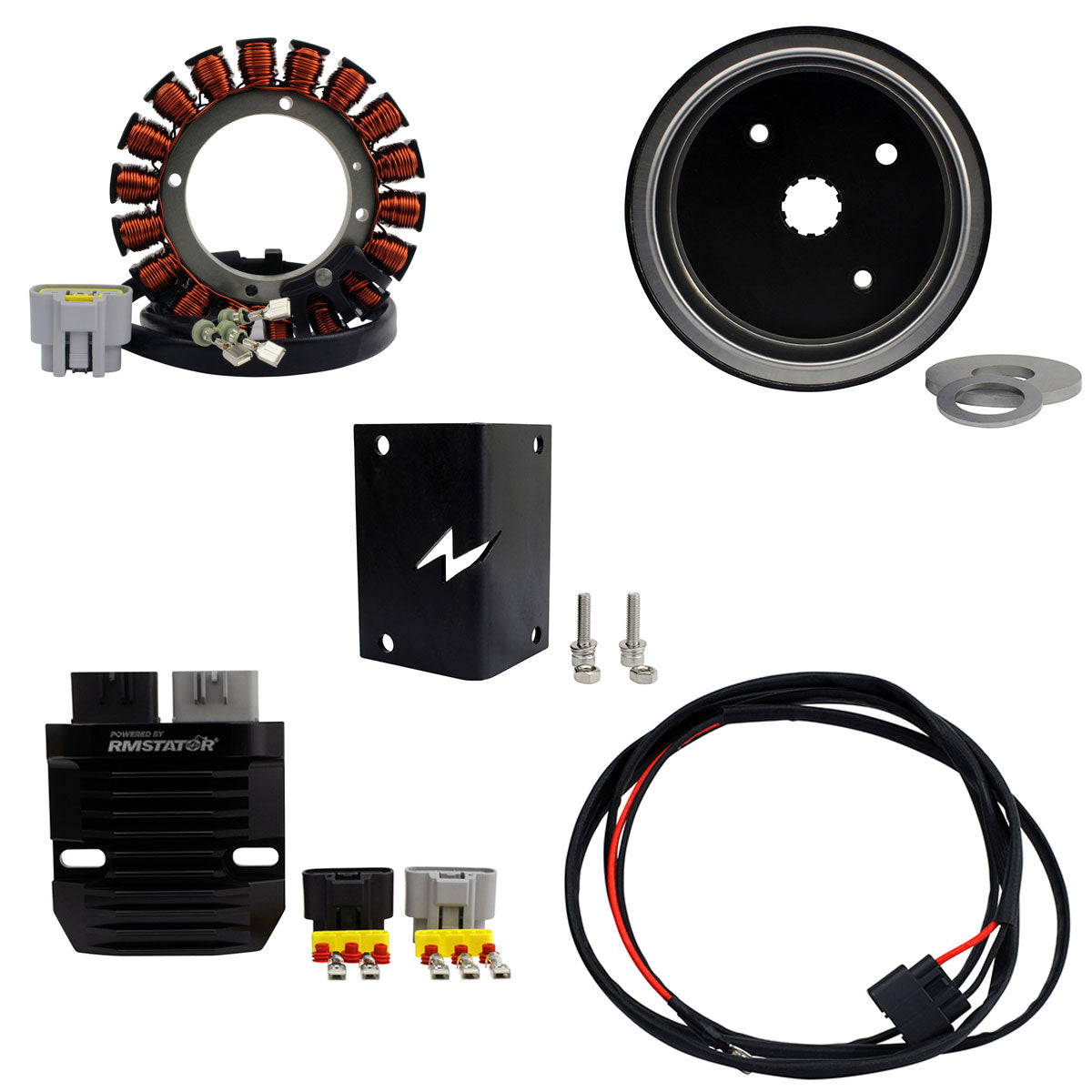 Conversion triphasé pour Harley Davidson Shovelhead Low Rider | Electra / Super Glide 1200 1340 1971-1986 | # 29965-81
