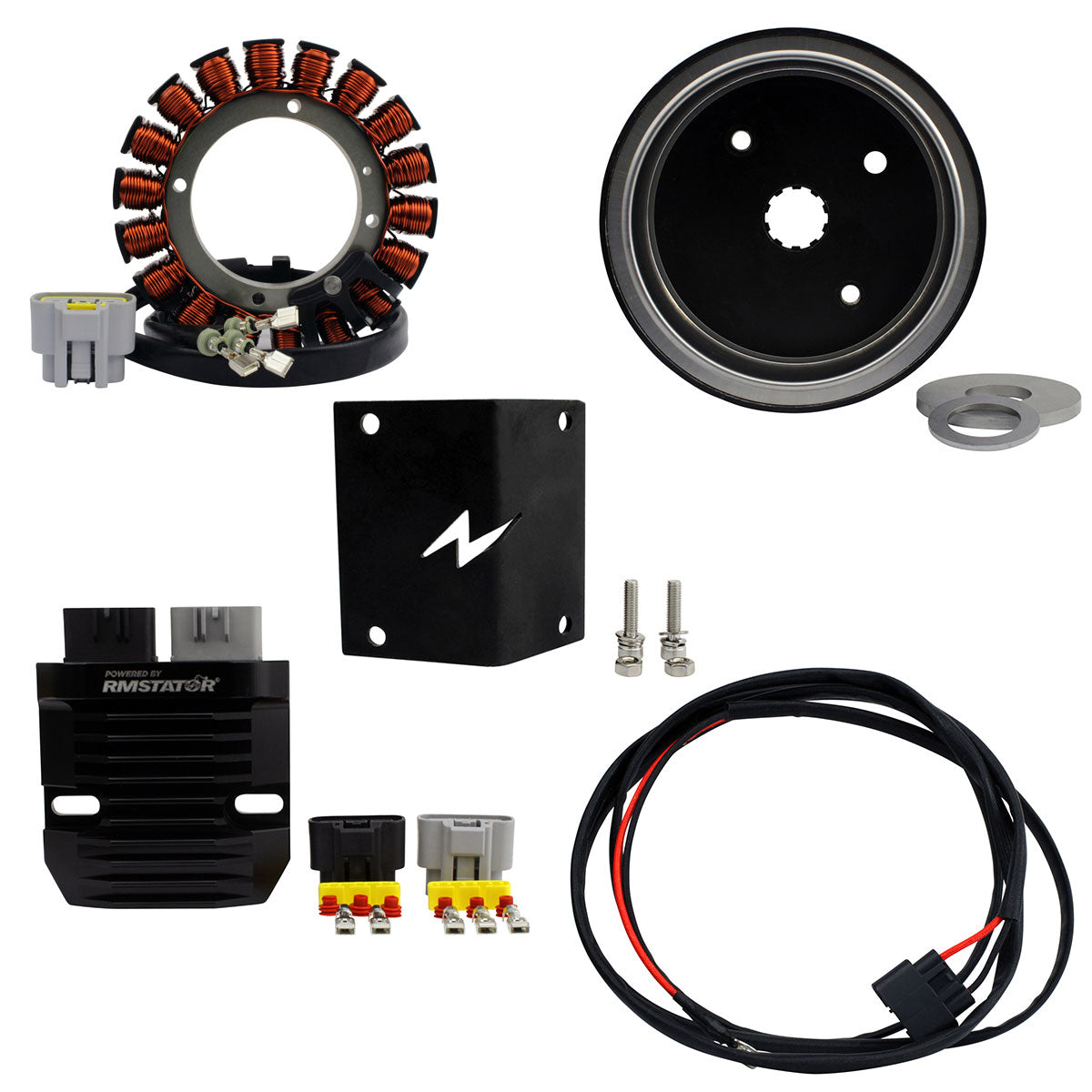 Conversion triphasé pour Harley Davidson Shovelhead + Evolution Touring Electra / Tour Glide 1340 1981-2000 | 29970-88