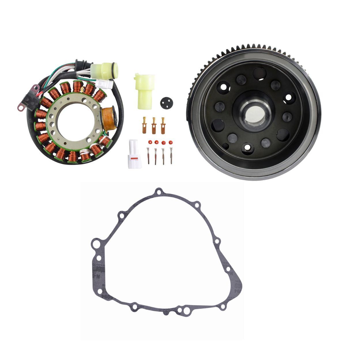 Ensemble Volant moteur + Stator + Joint d'étanchéité for Yamaha YFM 600 Grizzly 1999 2000 2001 | # 5GT-85550-00-00 5GT-85510-00-00 4WV-15451-00-00