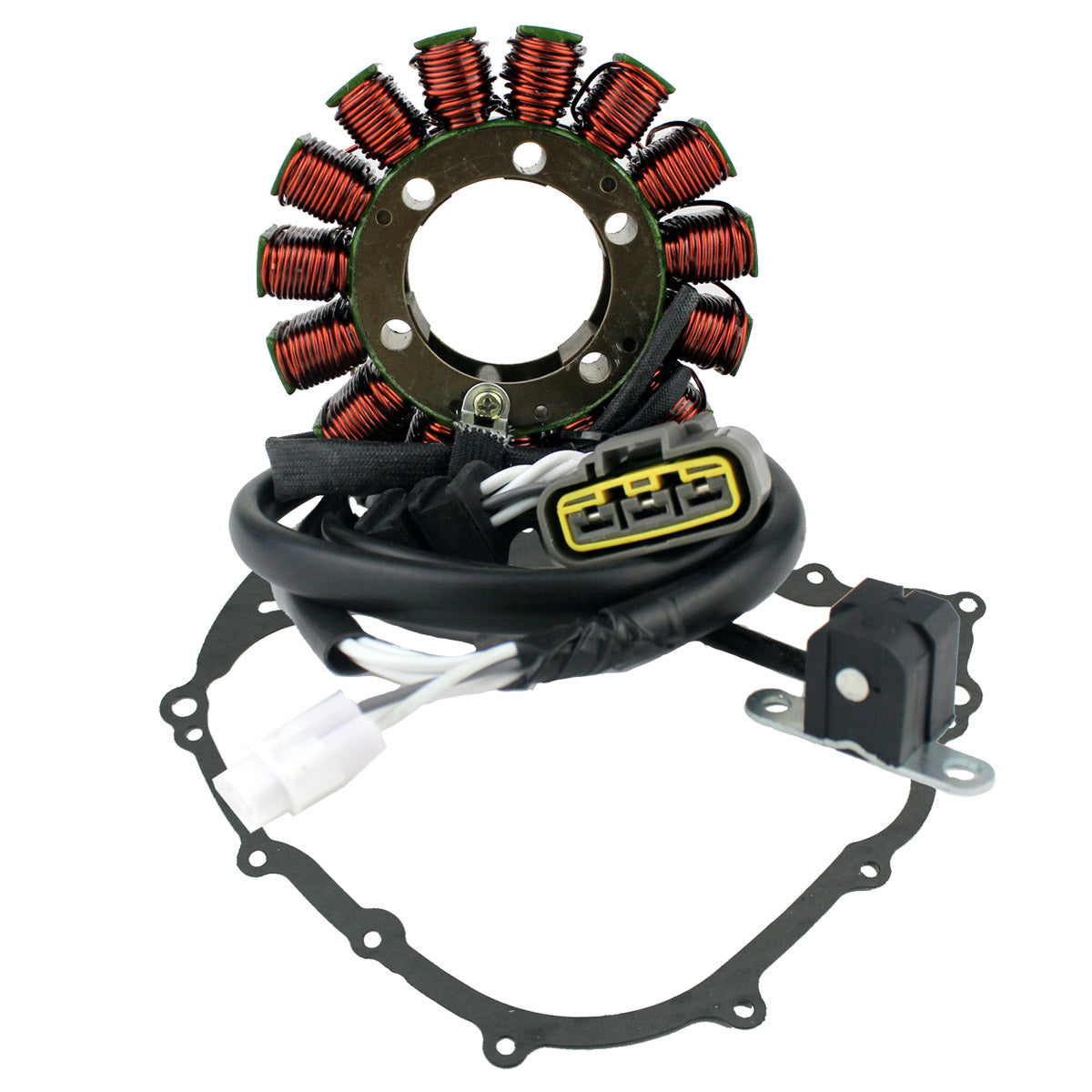 Generator Stator + Crankcase Cover Gasket for Yamaha YFM 550 / YFM 700 2007-2015 | OEM 28P-81410-00-00 / 3B4-81410-00-00