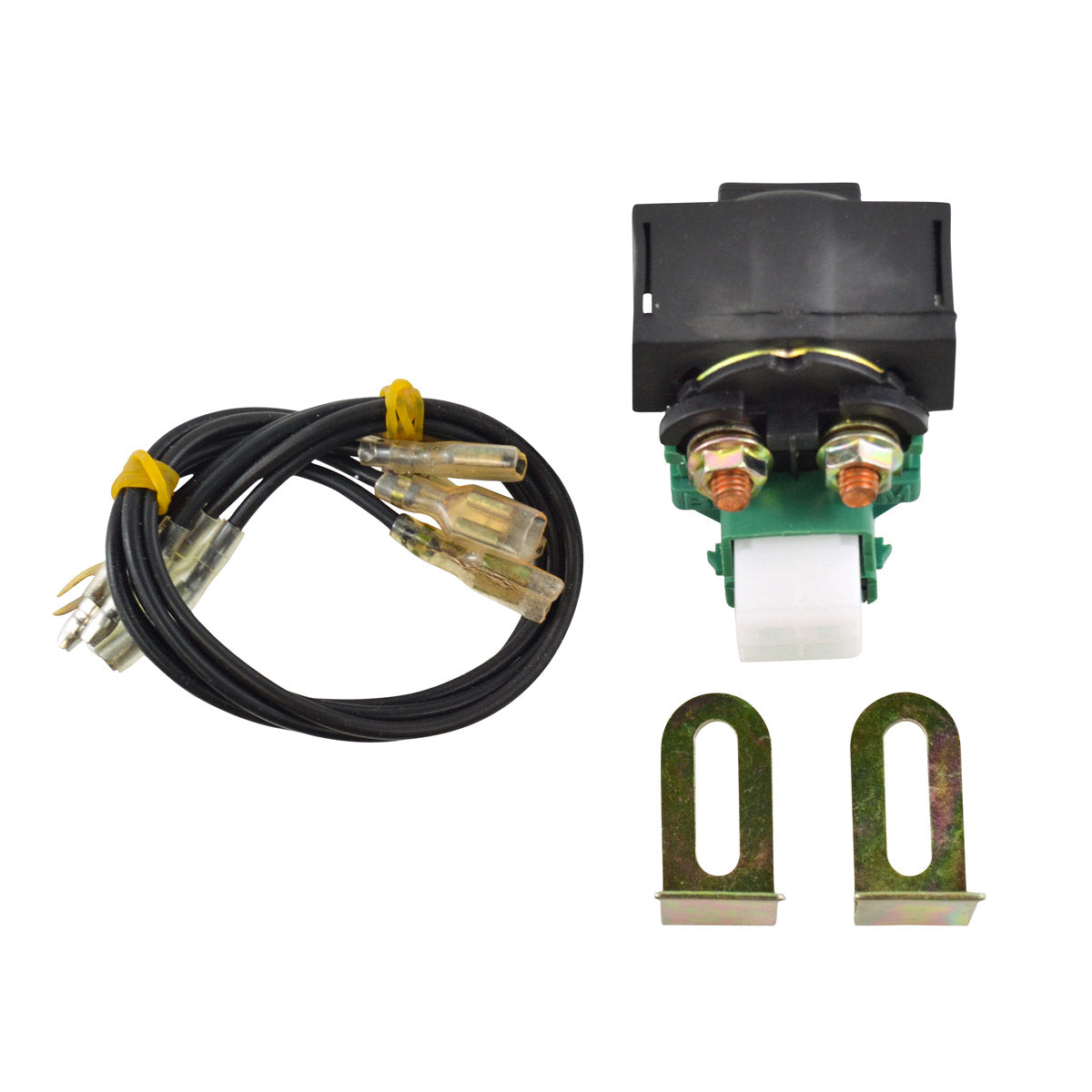 Universal Starter Relay Solenoid Switch with Multiple Connectors ( UTV ATV Motorcycle Watercraft )