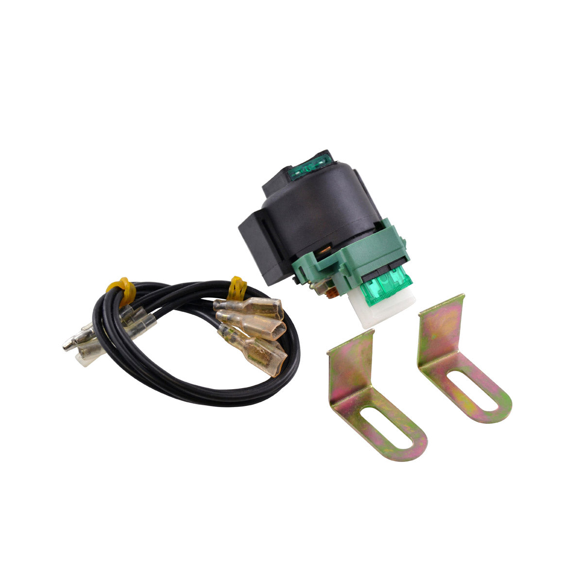 Universal Starter Relay Solenoid Switch with Multiple Connectors ( UTV ATV Motorcycle Watercraft )