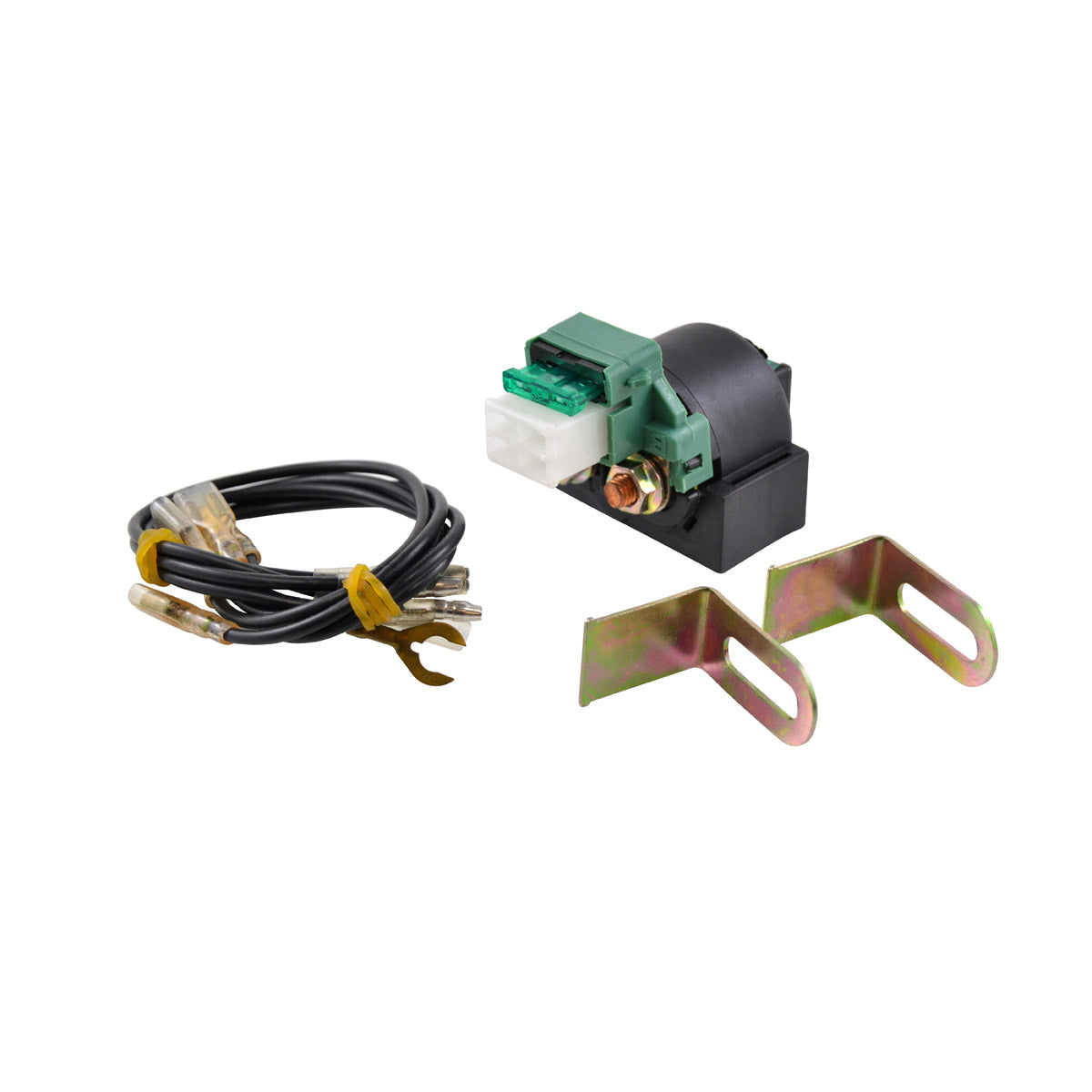 Universal Starter Relay Solenoid Switch with Multiple Connectors ( UTV ATV Motorcycle Watercraft )