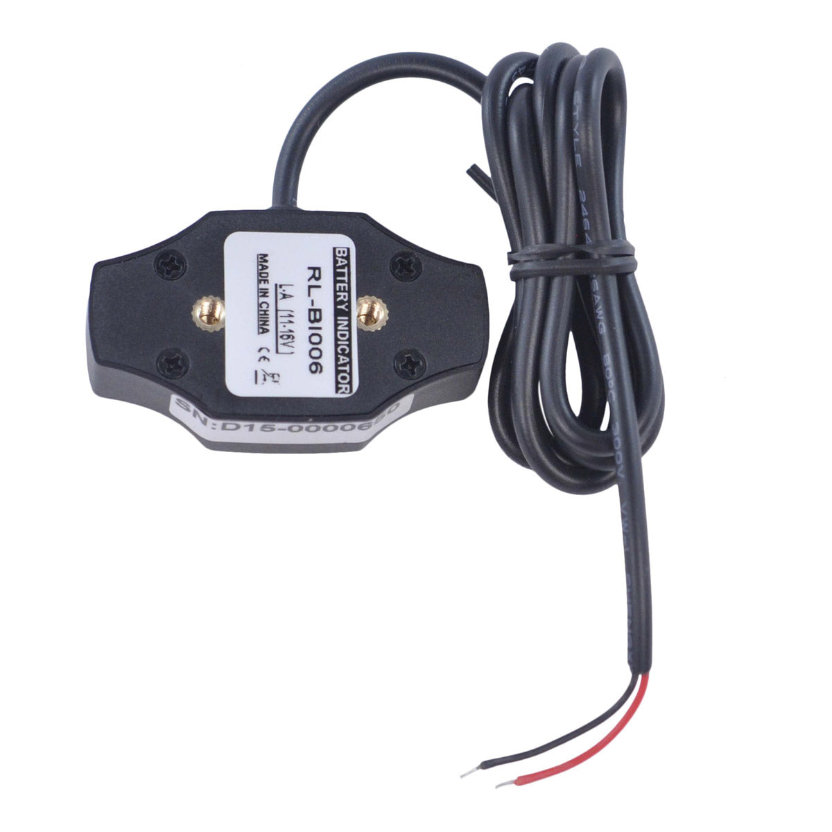 Universal Battery Volt Meter with Small Digital LED Display Charging Circuit Monitor and Waterproof Case 11V-16V