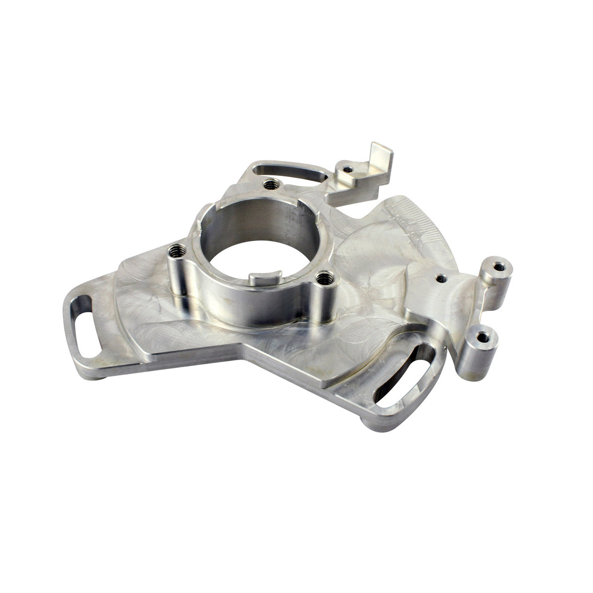 Performance Machined Aluminum Adjustable Stator Timing Back Plate for Yamaha YFZ350 Banshee 1987-2006 Sparkling Silver