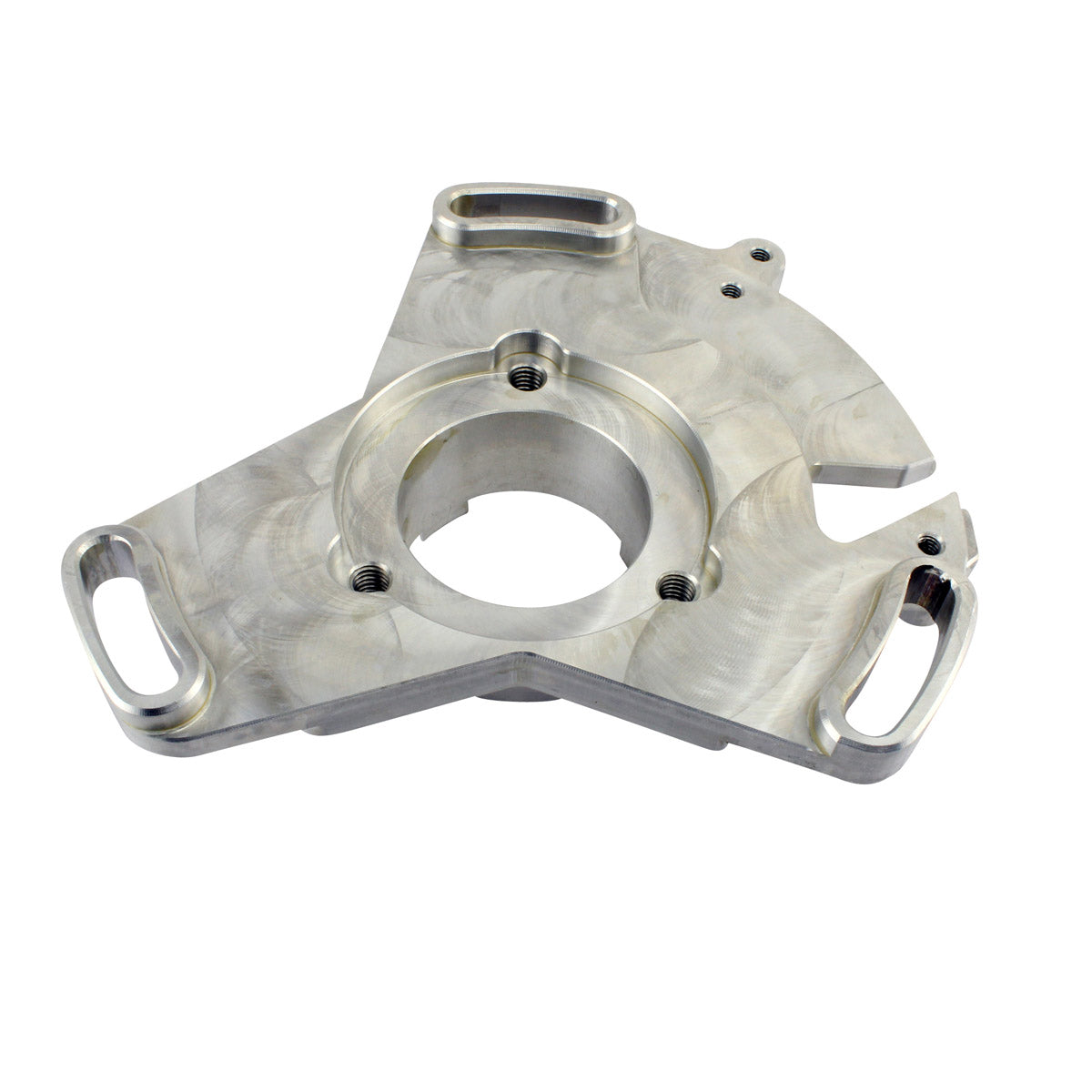 Performance Machined Aluminum Adjustable Stator Timing Back Plate for Yamaha YFZ350 Banshee 1987-2006 Sparkling Silver