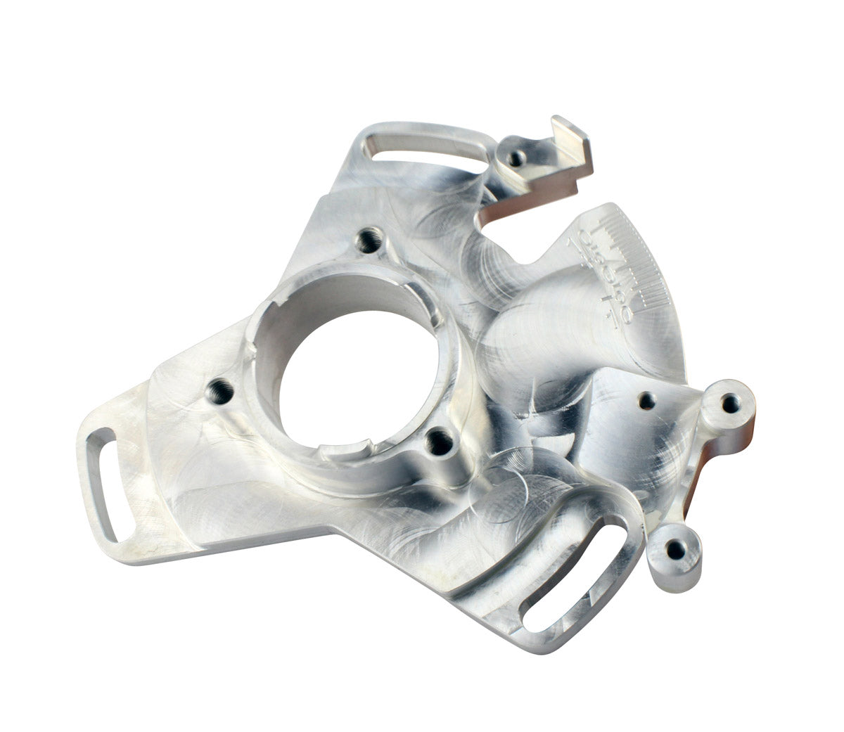 Performance Machined Aluminum Adjustable Stator Timing Back Plate for Yamaha YFZ350 Banshee 1987-2006 Sparkling Silver