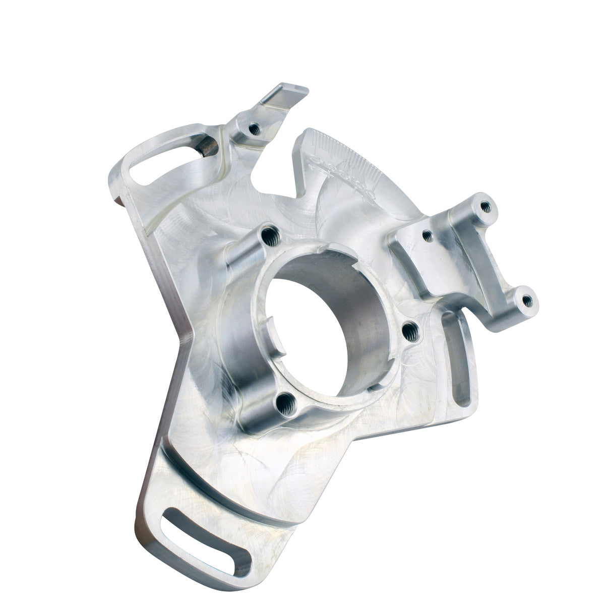 Performance Machined Aluminum Adjustable Stator Timing Back Plate for Yamaha YFZ350 Banshee 1987-2006 Sparkling Silver