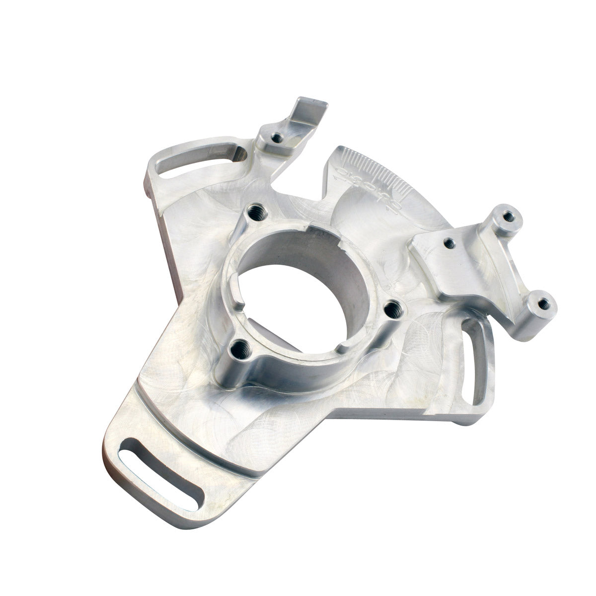 Performance Machined Aluminum Adjustable Stator Timing Back Plate for Yamaha YFZ350 Banshee 1987-2006 Sparkling Silver