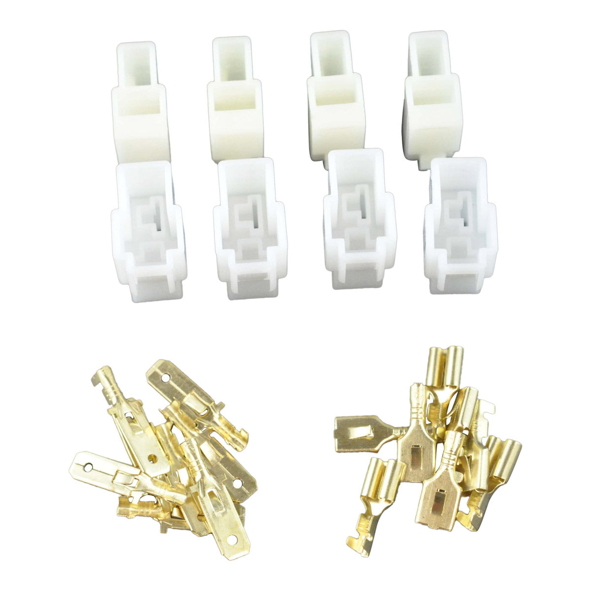 Universal 2-Pin Perpendicular Connector Kit (4/Pack)