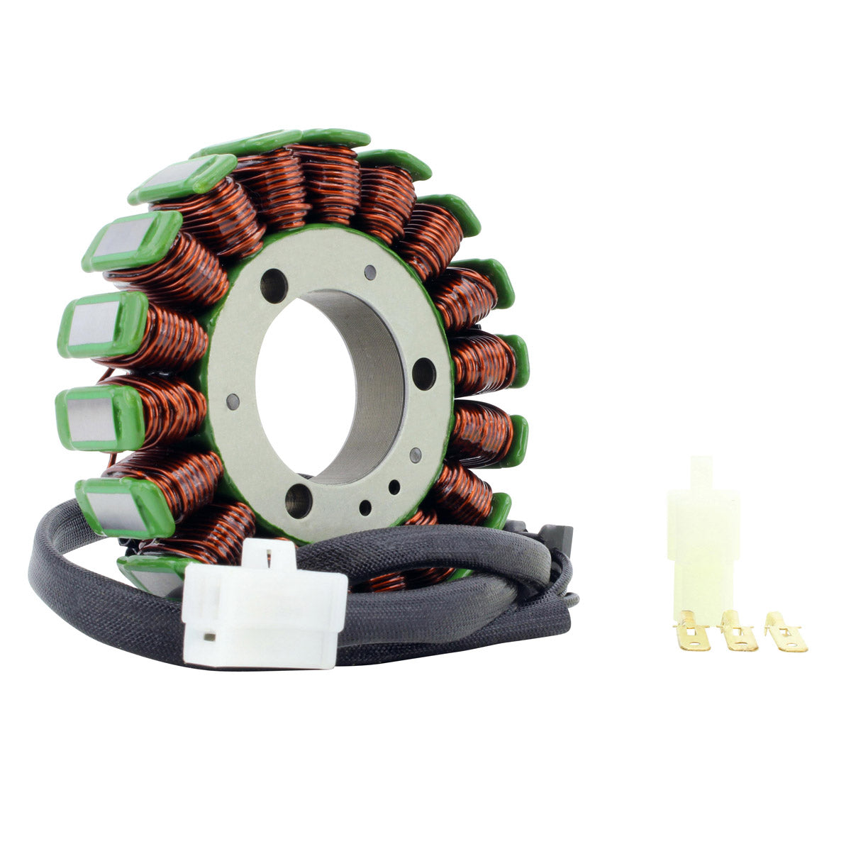 Kit Stator + Voltage Regulator Rectifier + PeakRPM CDI Box + Ext. Ignition Coil for Kawasaki KLF 300 Bayou B 1988-1991