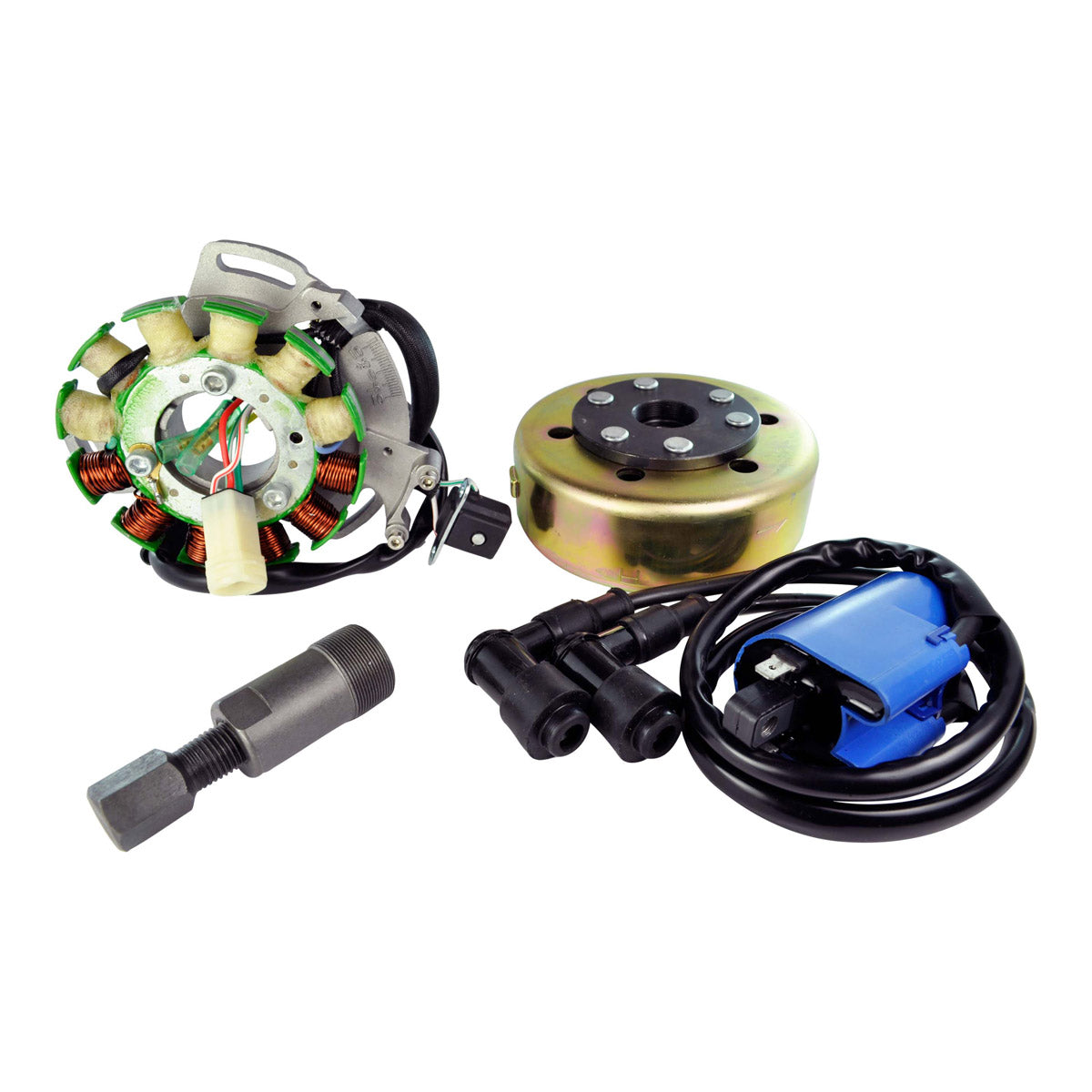 Kit Stator 100 W + External Ignition Coil + Flywheel + Puller for Yamaha YFZ 350 Banshee 1987-1994 | # 2GU-85510-50-00