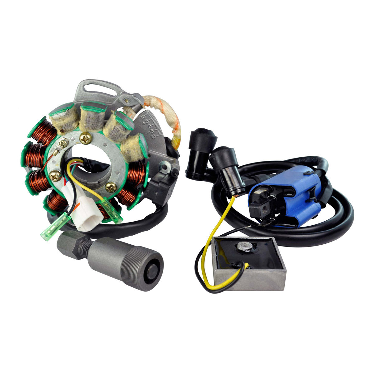 Kit Stator 200 W + Regulator Rectifier + Ignition Coil + Flywheel Puller for Yamaha YFZ 350 Banshee 1995-2006