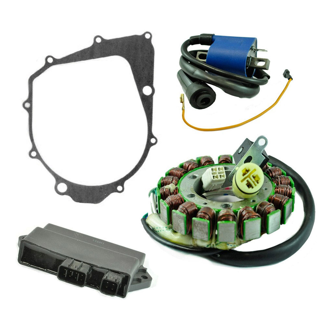 Kit Stator + CDI + Ignition Coil + Gasket for Yamaha YFM 350 Raptor Warrior 2002-2013