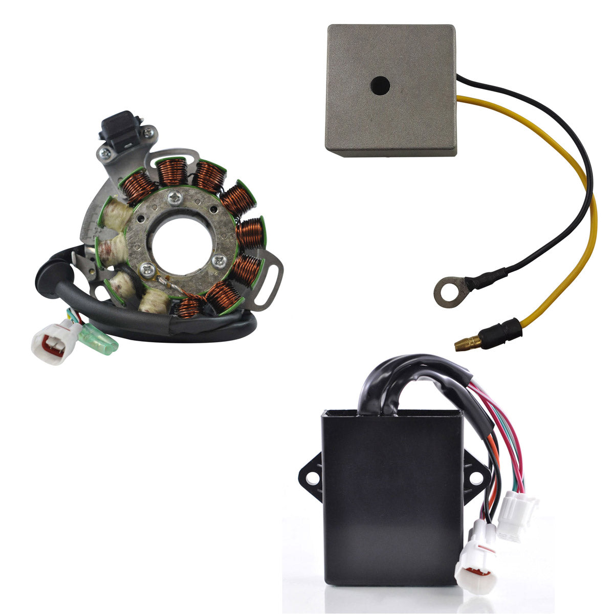 Kit Stator 200 W + AC Regulator + PeakRPM CDI Box for Yamaha YFZ 350 Banshee 1995-1996