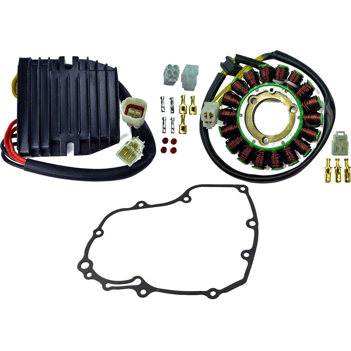 Kit Improved Heavy Duty Stator + Mosfet Voltage Regulator Rectifier + Gasket for Suzuki GSX-R 600 GSXR 750 2006-2017