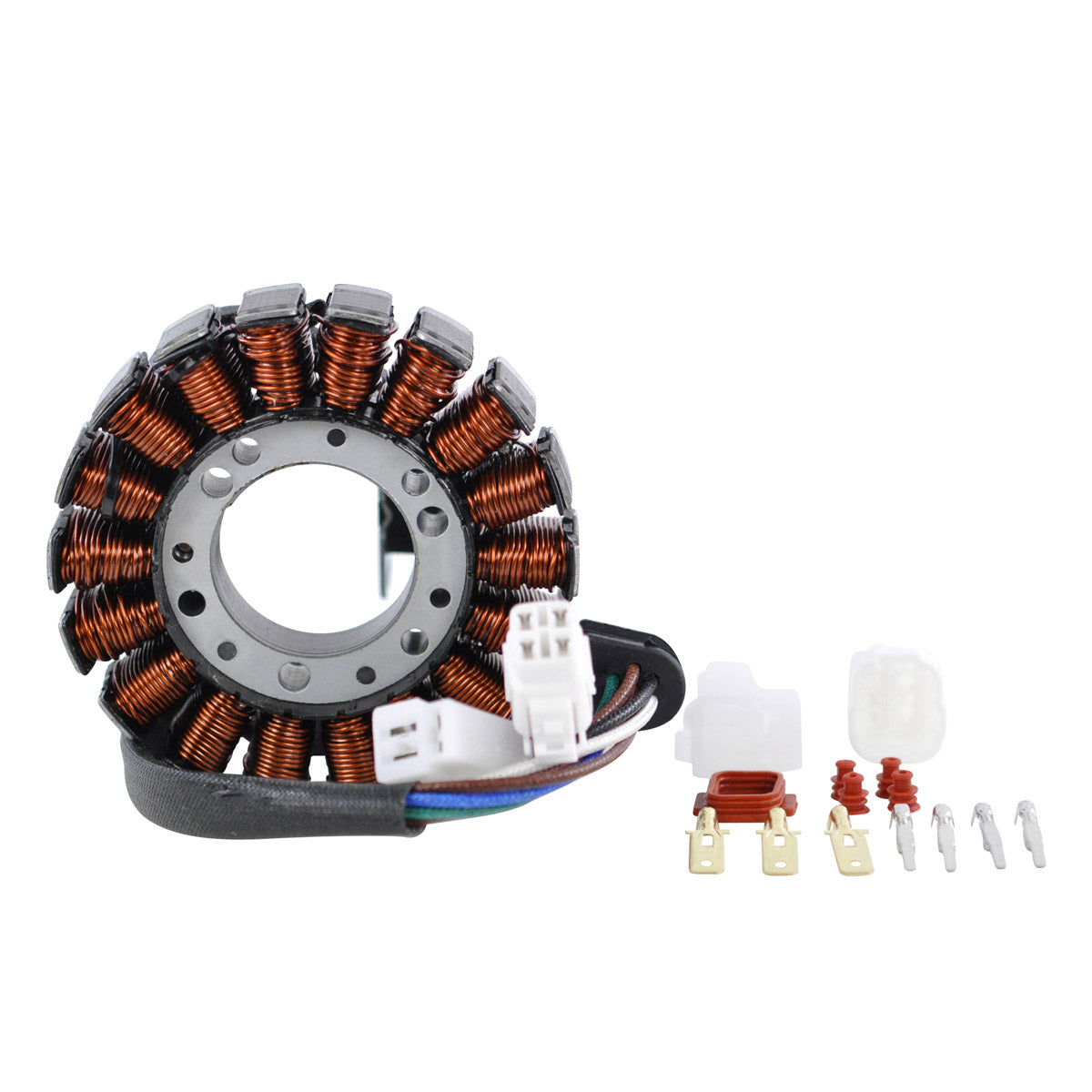 Kit HO Stator + PeakRPM CDI Box + External Ignition Coil + Crankcase Cover Gasket for Suzuki LTZ 400 Quadsport 2003 2004