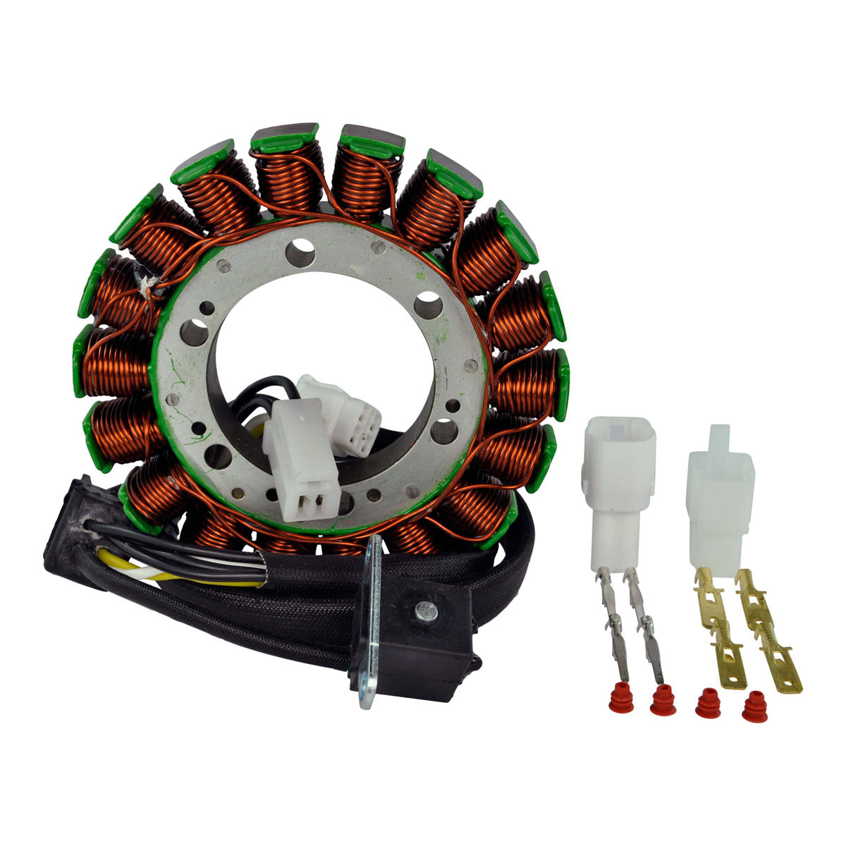 Kit Magneto Flywheel + Stator + Crankcase Cover Gasket for Suzuki LTA 400 | Arctic Cat 400 2002-08 | 3210238F01 3430071