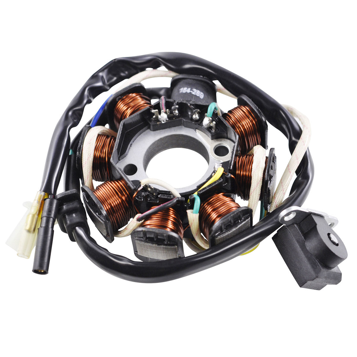 Stator for Scooter Moped Go Kart GY6 50 cc / QMB139 Engines - 8 Coils / 5 Wires