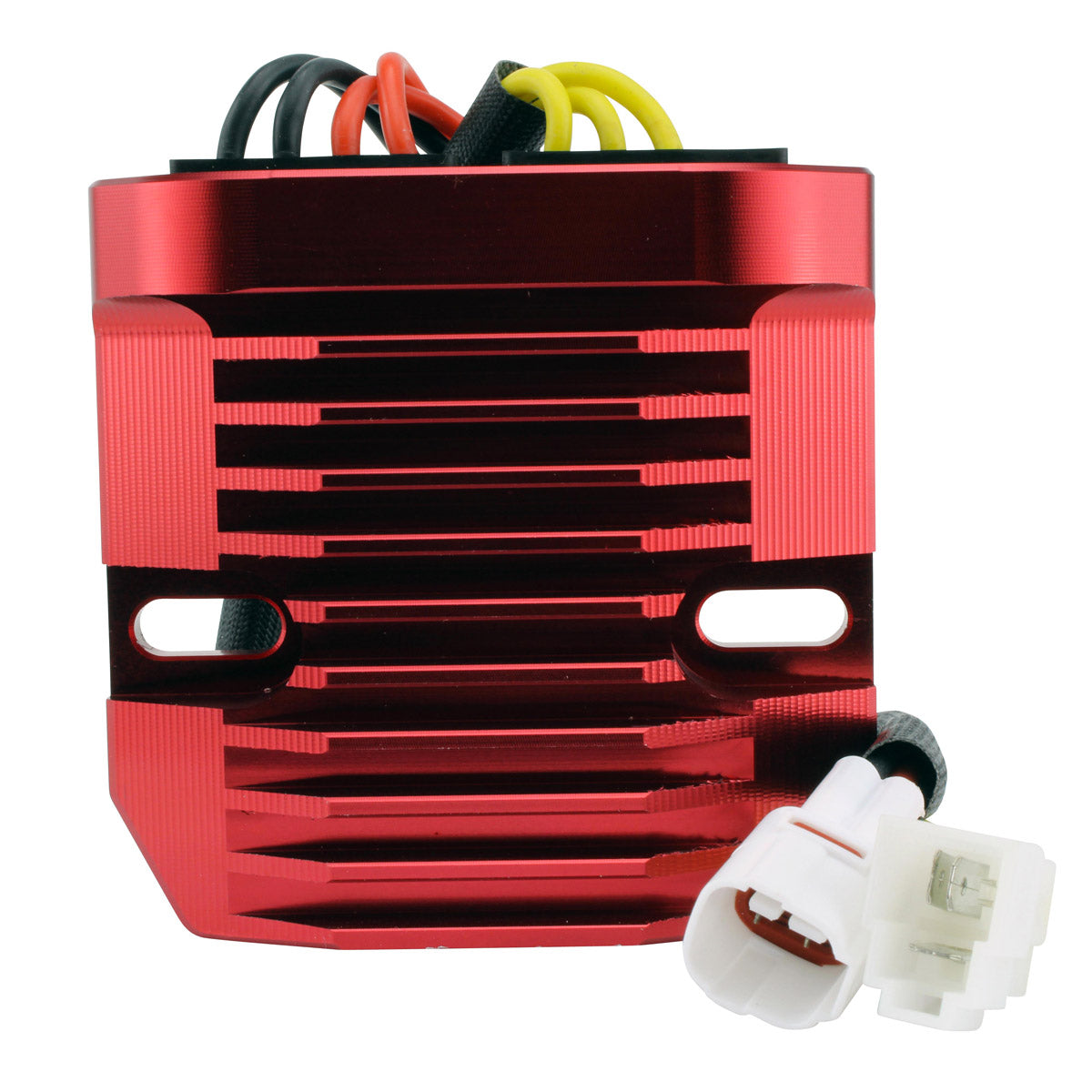 RMSTATOR Red Aluminum Mosfet Regulator for Suzuki Boulevard C50 / C90 | GSXR 600 / 750 / 1000 2001-2019 | # 32800-47H00