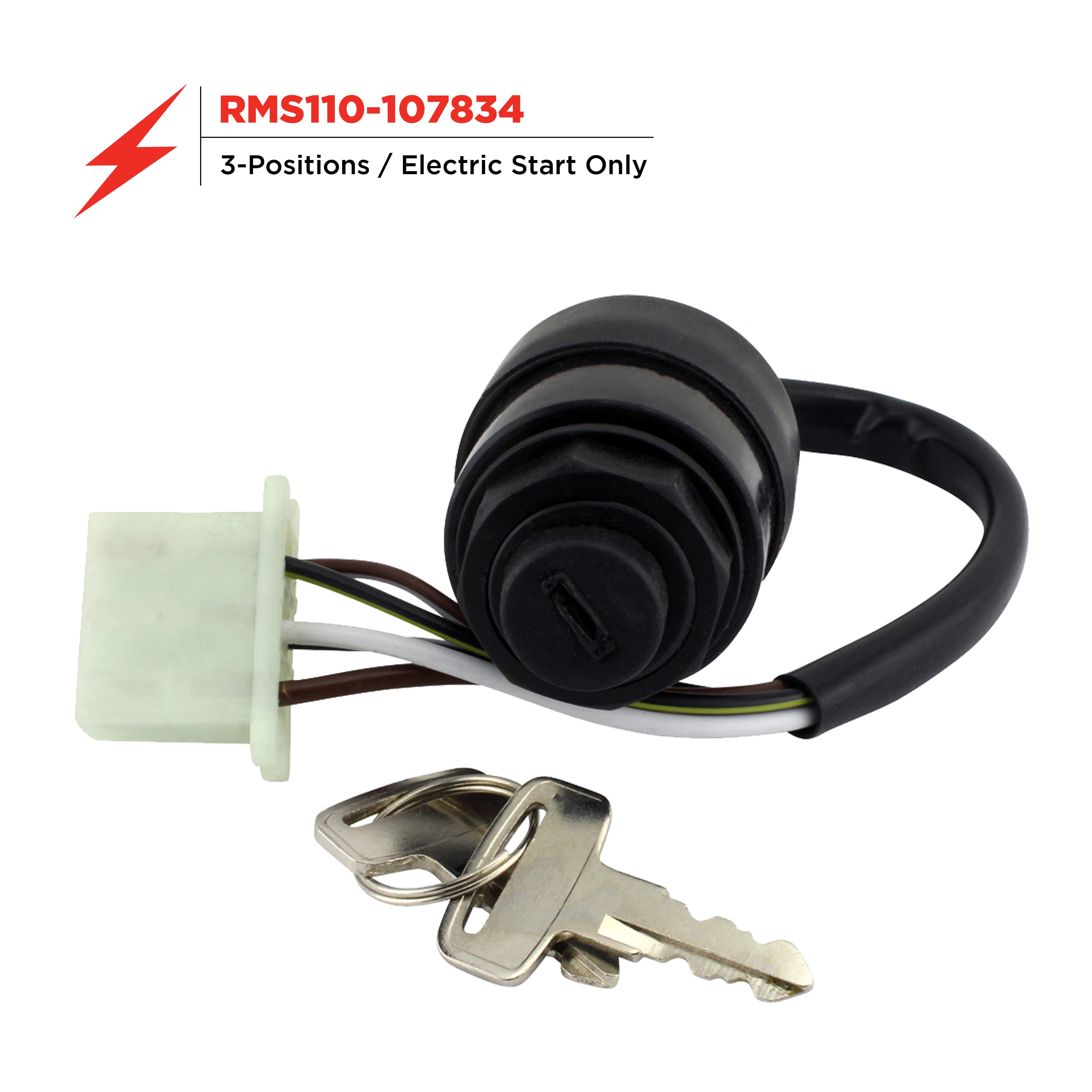 3 Position Ignition Key Switch for Yamaha Phazer 480 | VK 540 | Ovation 340 1984-2005 | OEM# 8K1-82510-20-00