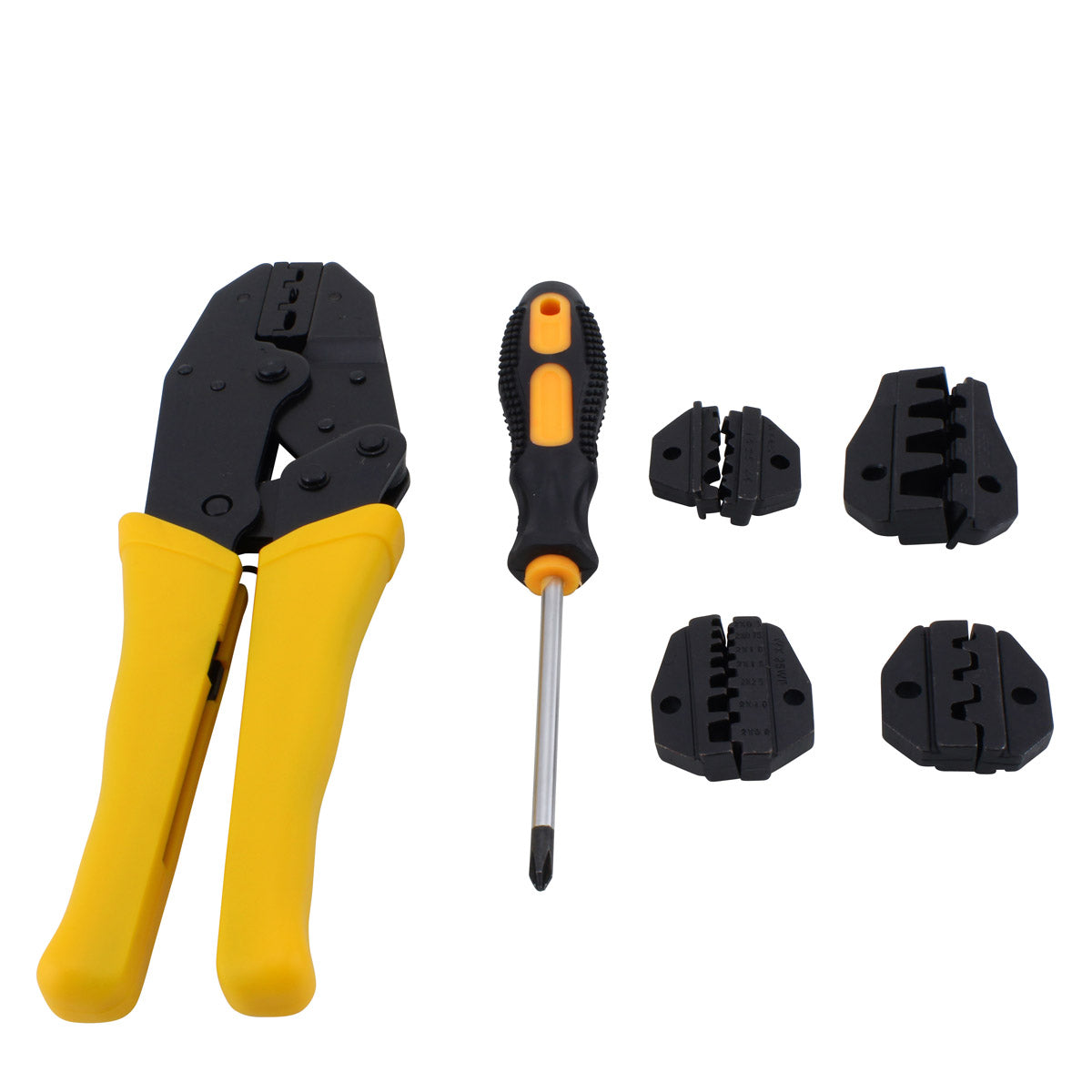 JX-D4 Multifunctional 4-in-1 Ratchet Crimping Tool 26-10 AWG Terminal Pliers Kit