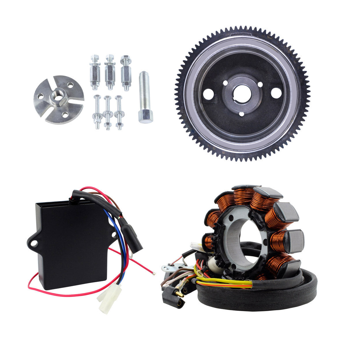 SRFーV1BT Stator + Flywheel + Puller + AC to DC Ignition Conversion Kit for