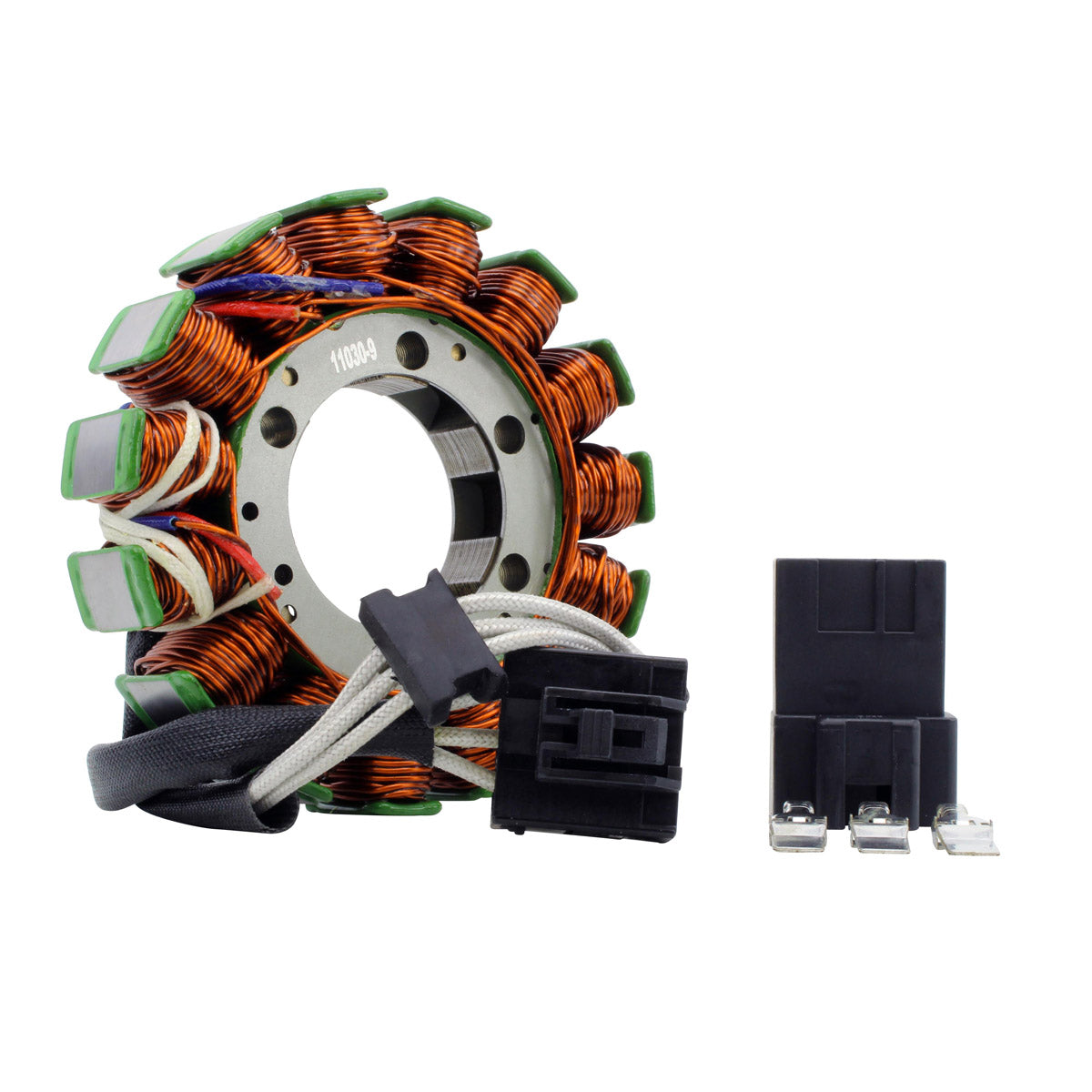 Kit Stator + Mitsubishi Flywheel for Aprilia RSV4 1000 R Factory 2009-12 (up to 3413)| Tuono V4 2011 2012 | OEM # 857201