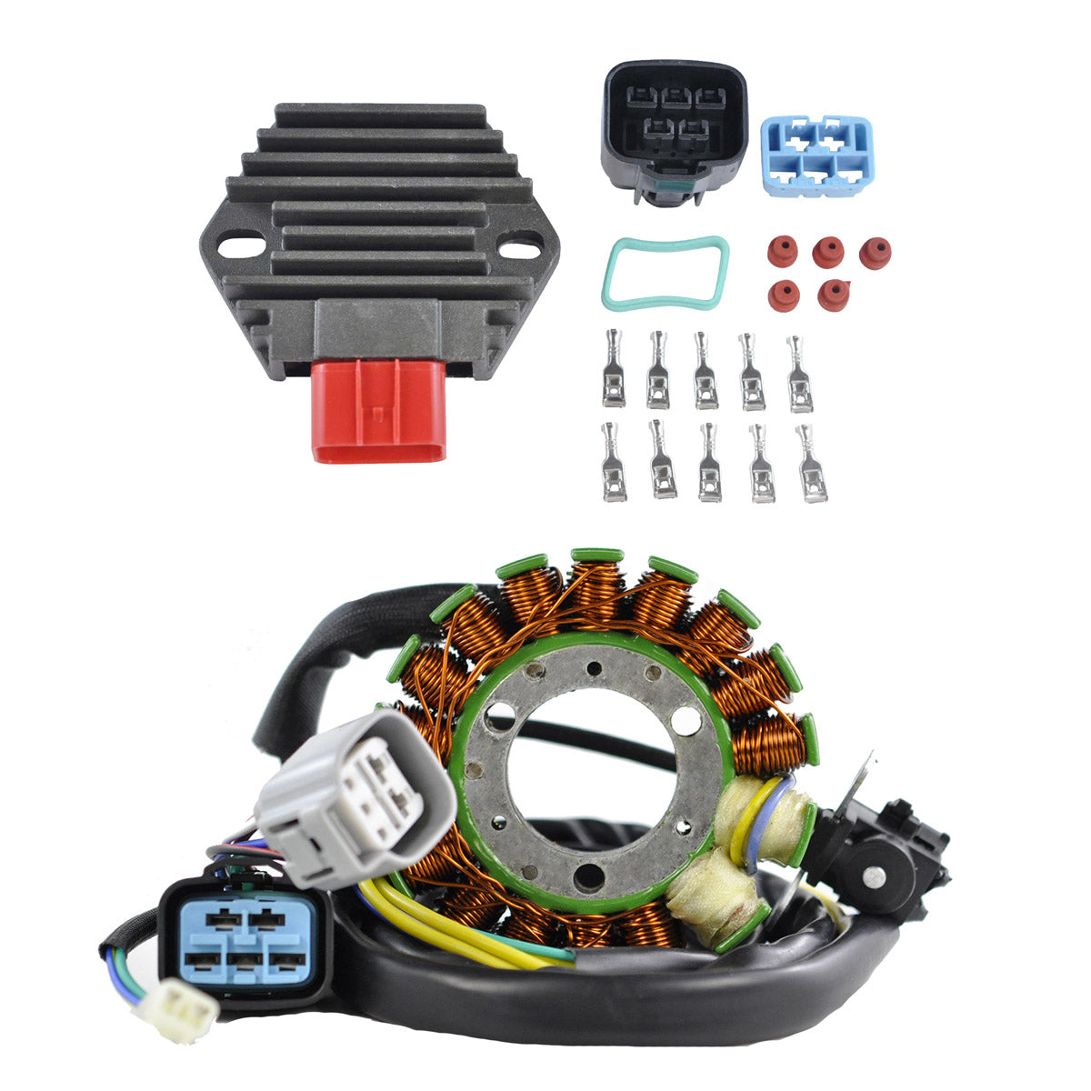 Kit Stator + Voltage Regulator Rectifier for Honda TRX 450 R 450R 2006-2009 | TRX450 ER 450ER 2006-2009 2012 2013