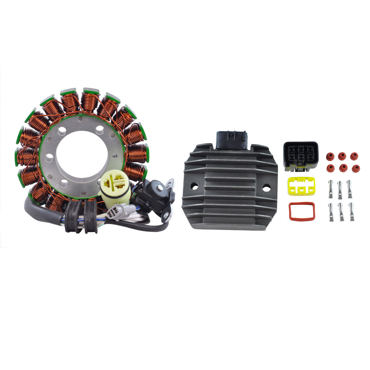 Kit Generator Stator + Voltage Regulator Rectifier for Yamaha YFM 700 / YFM 700R Raptor 2006-2025 | # 1S3-81410-00-00
