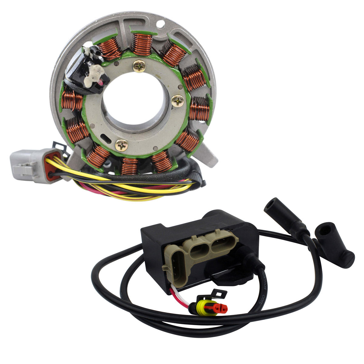 Kit Stator + CDI Box Ignition Coil Calibration Module for 2-Cyl Ski-Doo RER Skandic / GSX / GTX 1998-2013 | 420886603