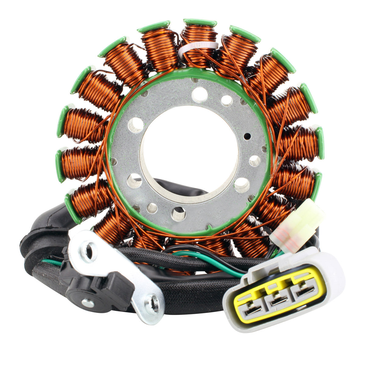 Stator + RMSTATOR Red Machined Alum Mosfet Regulator for Triumph Street Triple 660 675 765 2008-2020 | T1300057 T1300205