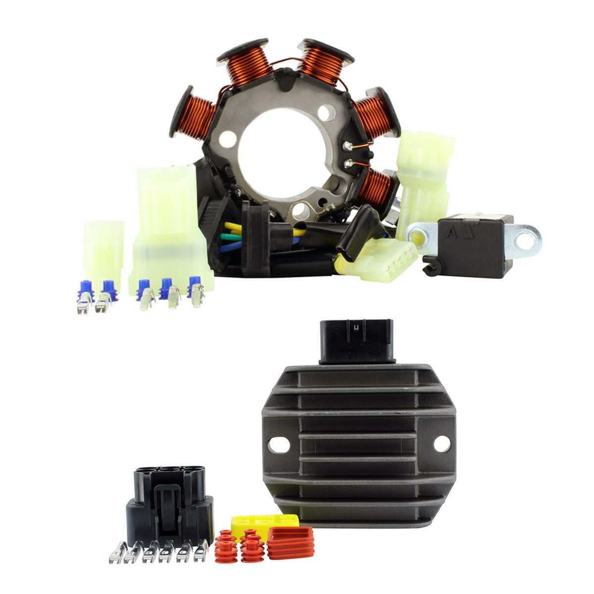Kit Stator + Mosfet Voltage Regulator for Honda TRX 250 X / EX 2006-2024 | # 31120-HN6-A31 31600-HM8-B00