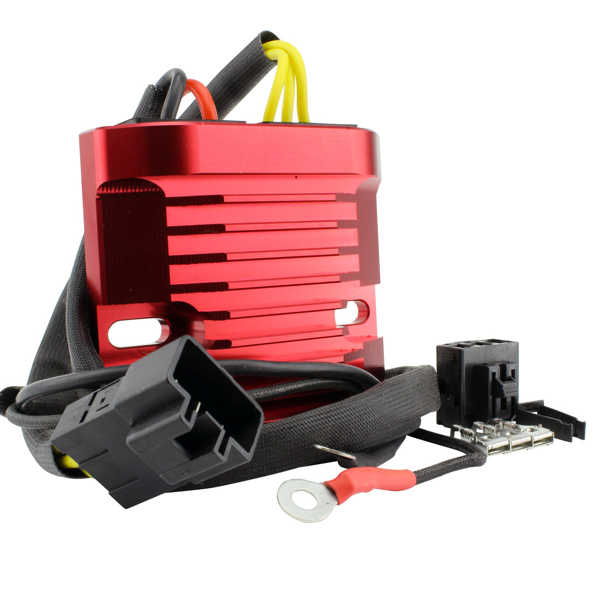 Generator Stator + Aluminum Machined Mosfet Regulator for Honda CBR 600 F4i 2001-2004 | OEM Repl.# 31600-MBW-D21